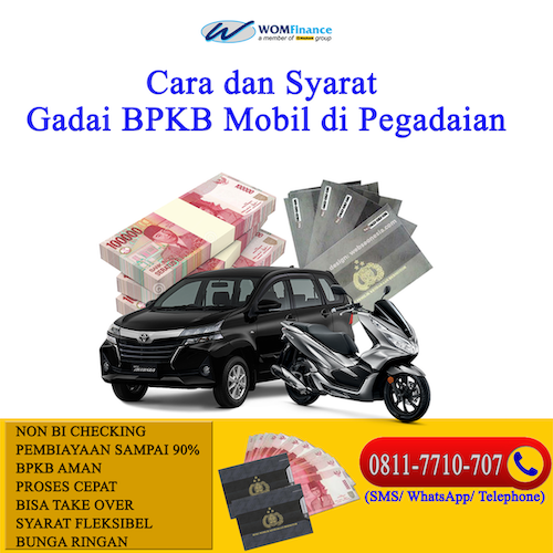 cara dan syarat gadai bpkb mobil di pegadaian