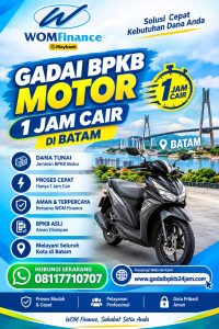 Gadai BPKB Motor 1 Jam Cair di Batam