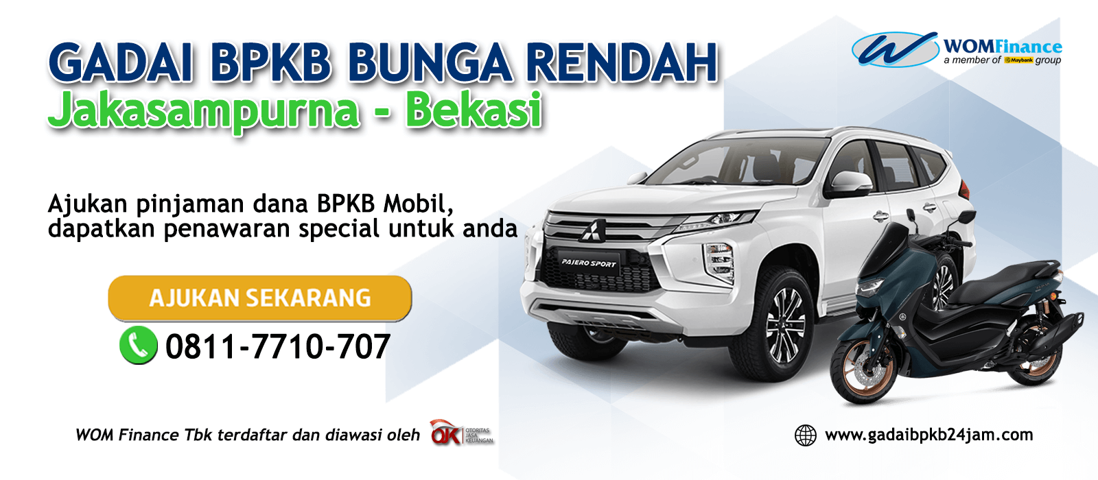 Gadai BPKB Mobil Bunga Rendah di Jakasampurna