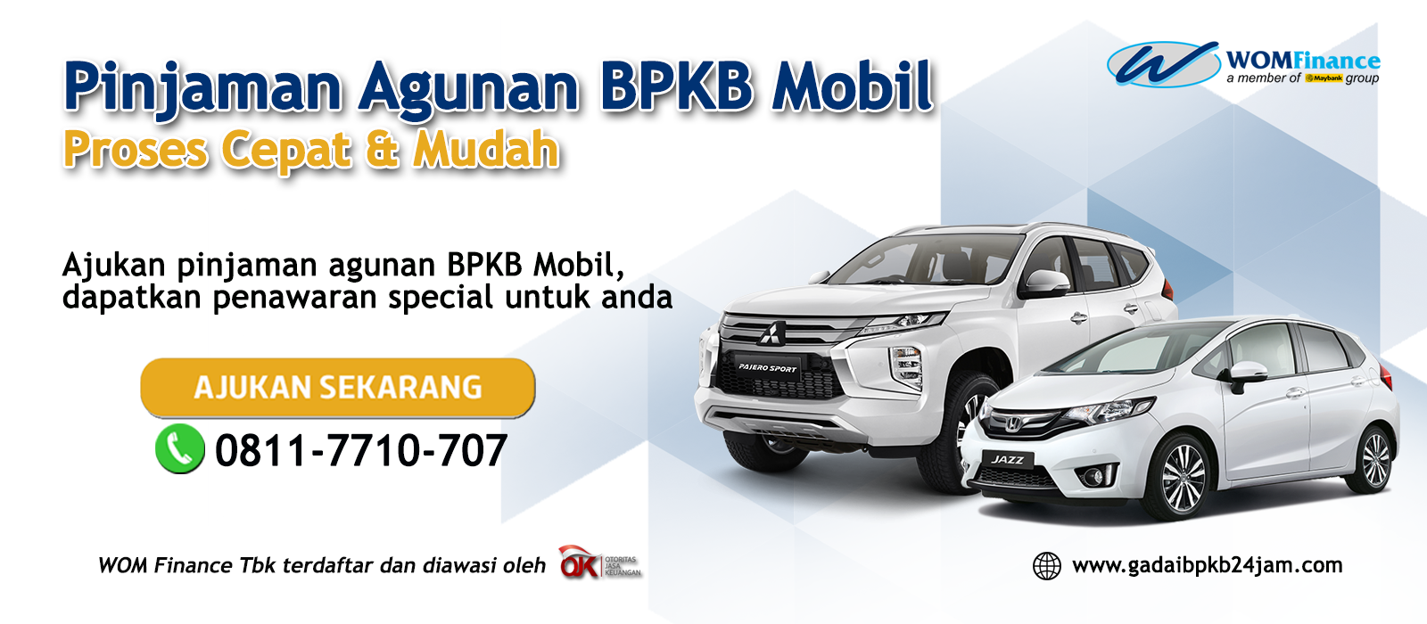 Pinjaman Agunan BPKB Mobil di WOM Finance