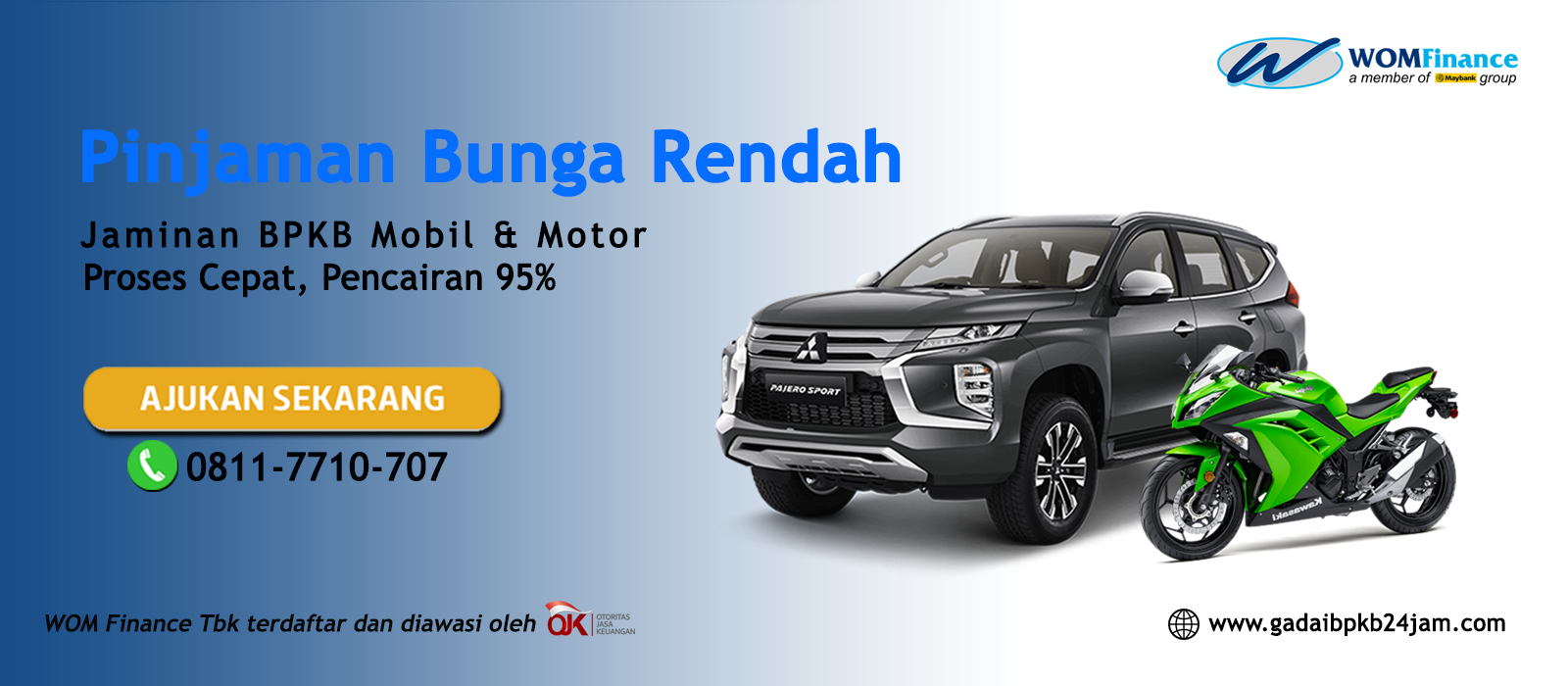 Pinjaman Dana Agunan BPKB Mobil Bunga Rendah