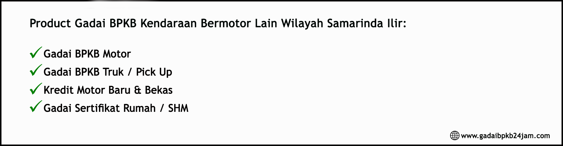 Gadai BPKB Mobil Bunga Rendah di Samarinda Ilir