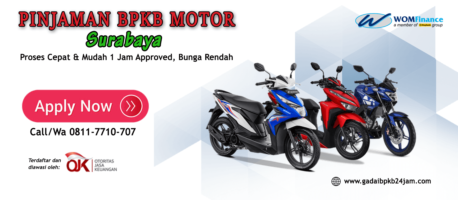 Pinjaman BPKB Motor Surabaya
