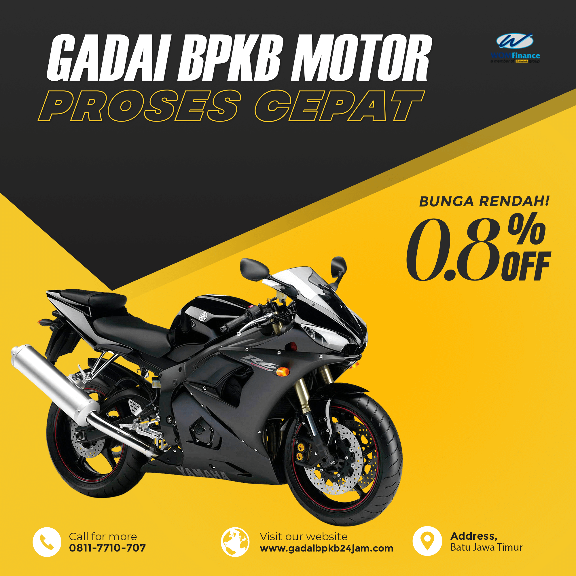 Gadai BPKB Motor di Kota Batu Jawa Timur