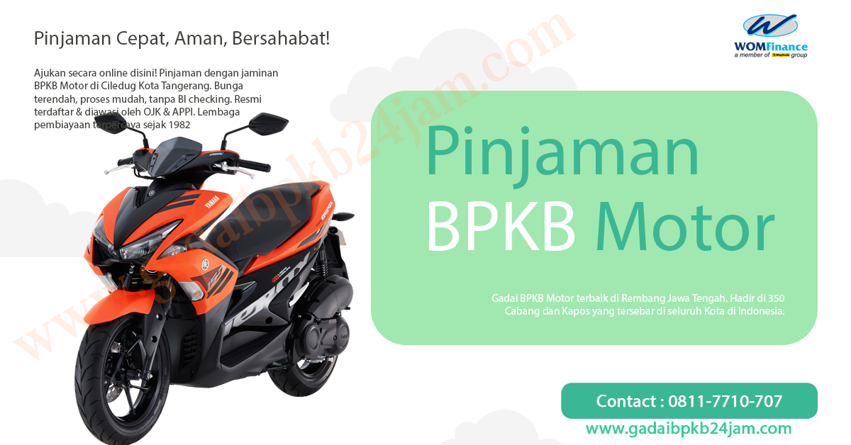 Pinjaman BPKB Motor Online di Rembang