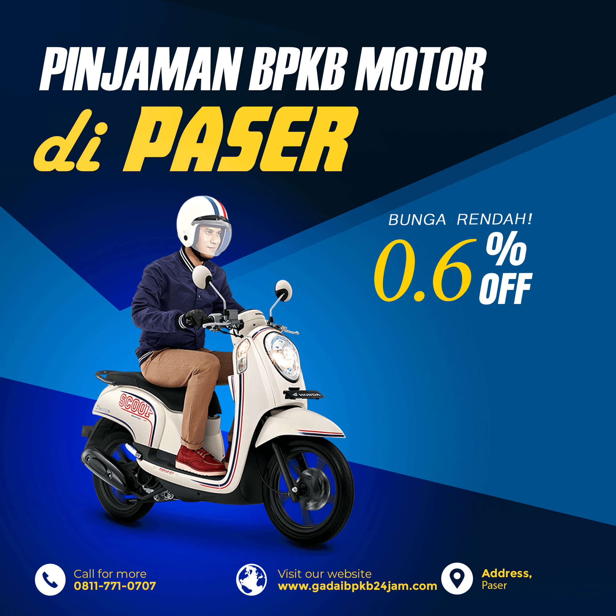 Pinjaman BPKB Motor di Paser