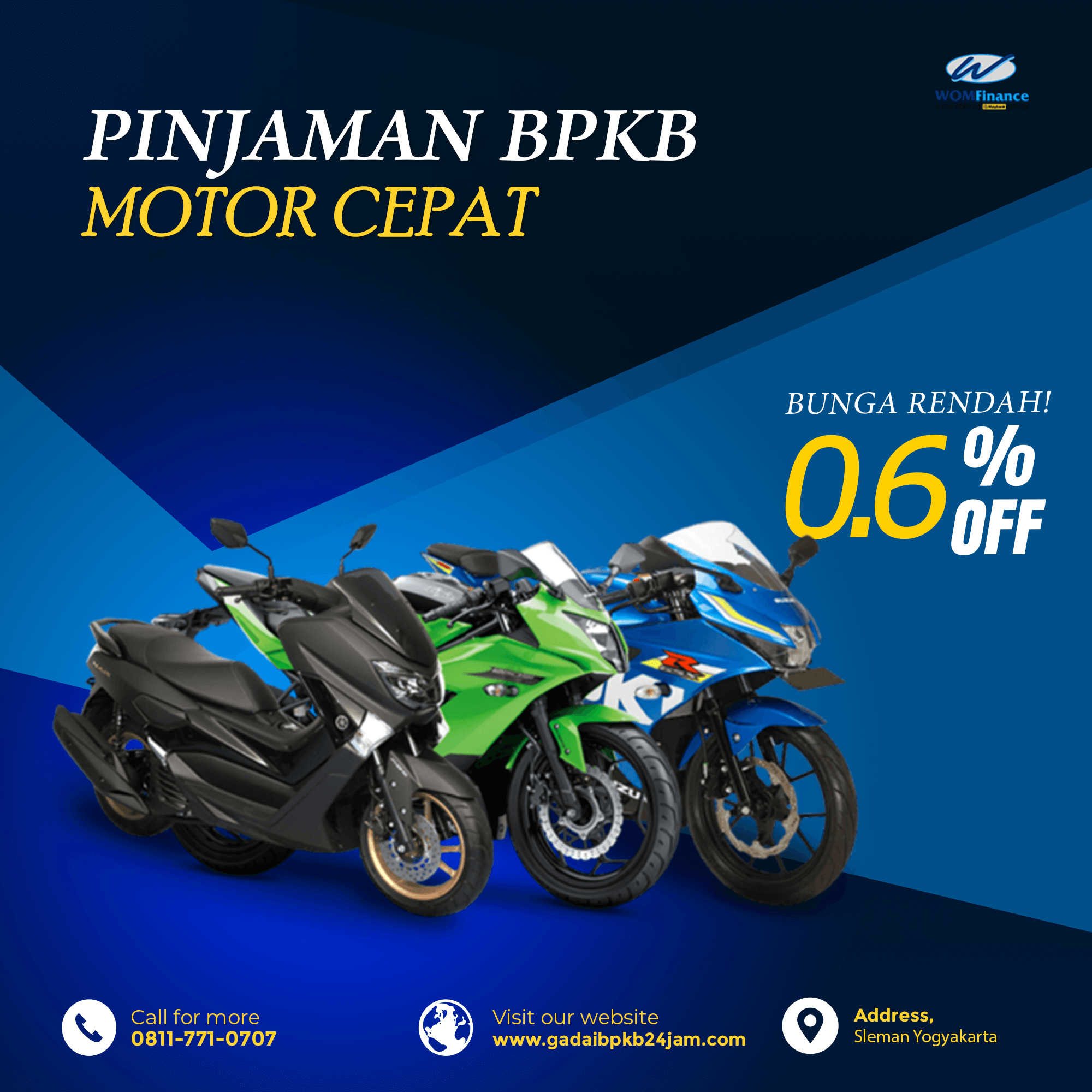 Pinjaman BPKB Motor di Sleman