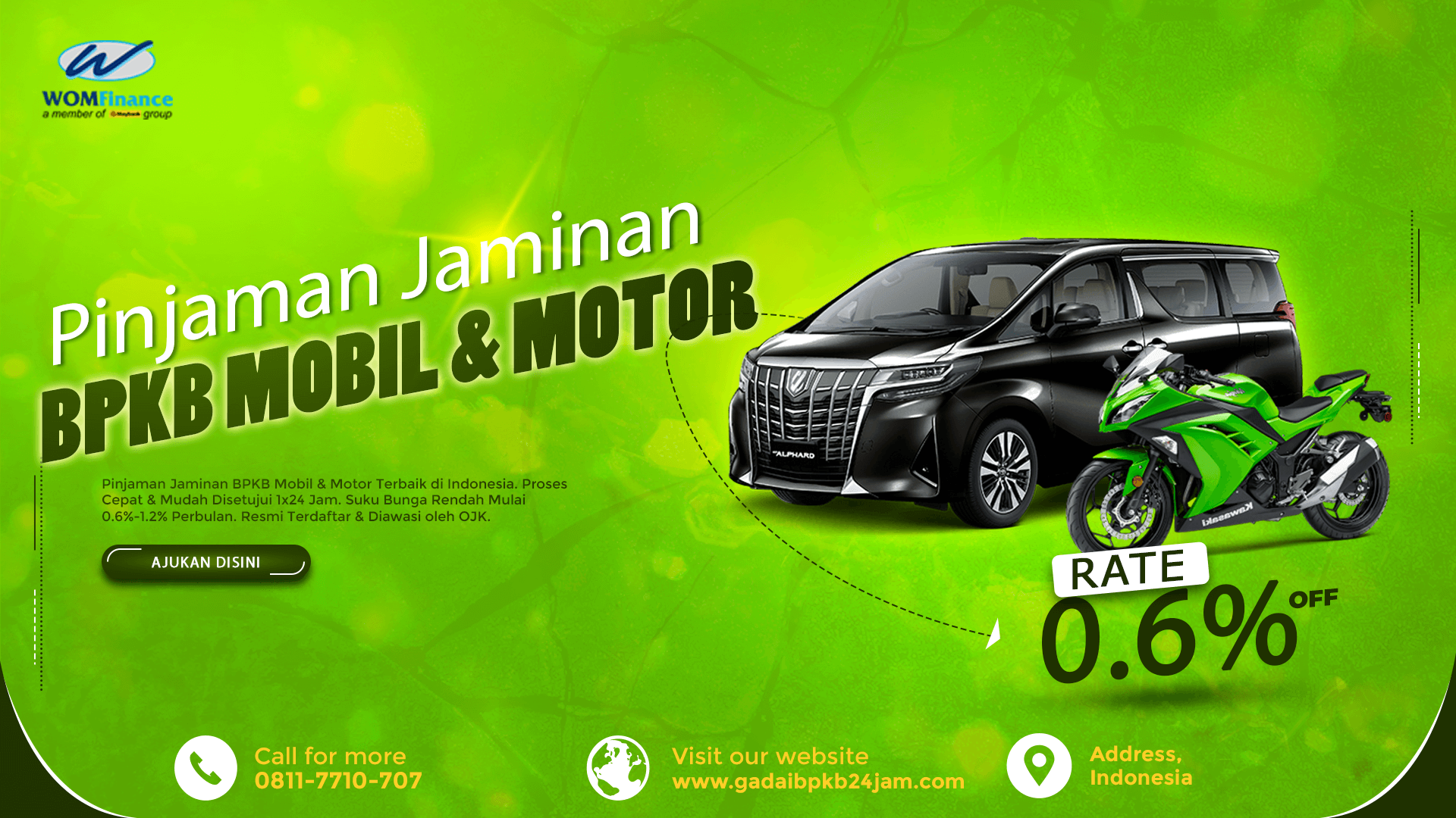 Pinjaman Jaminan BPKB Mobil & Motor 2024