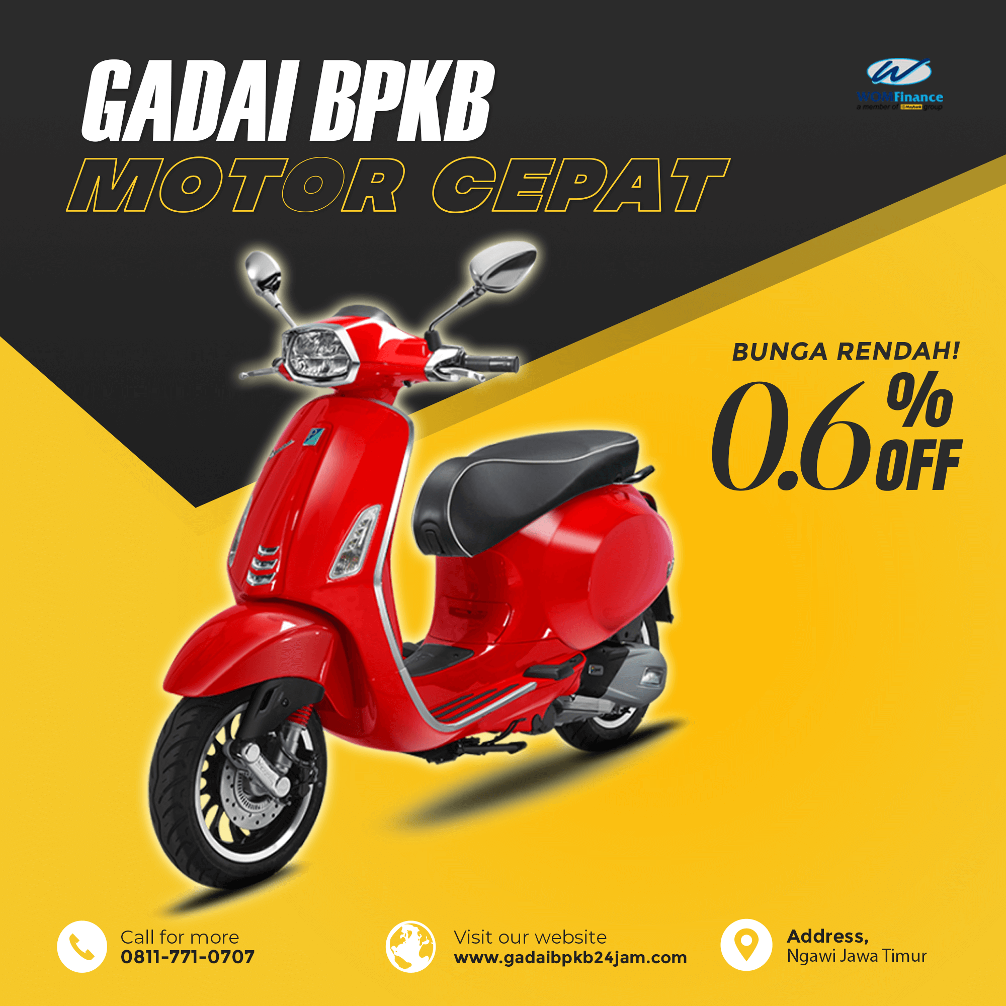 Pinjaman Jaminan BPKB Motor di Ngawi